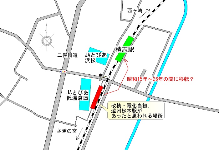 遠州松木駅の地図
